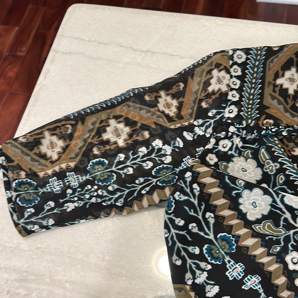 Veronica Beard Mariposa Floral midi dress, black. Size 4 - Picture 10 of 12